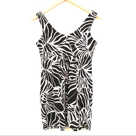 💙3/$25 Like New Tropical Swim Cover-up/Dress with Open Pockets- Small - Picture 2 of 6